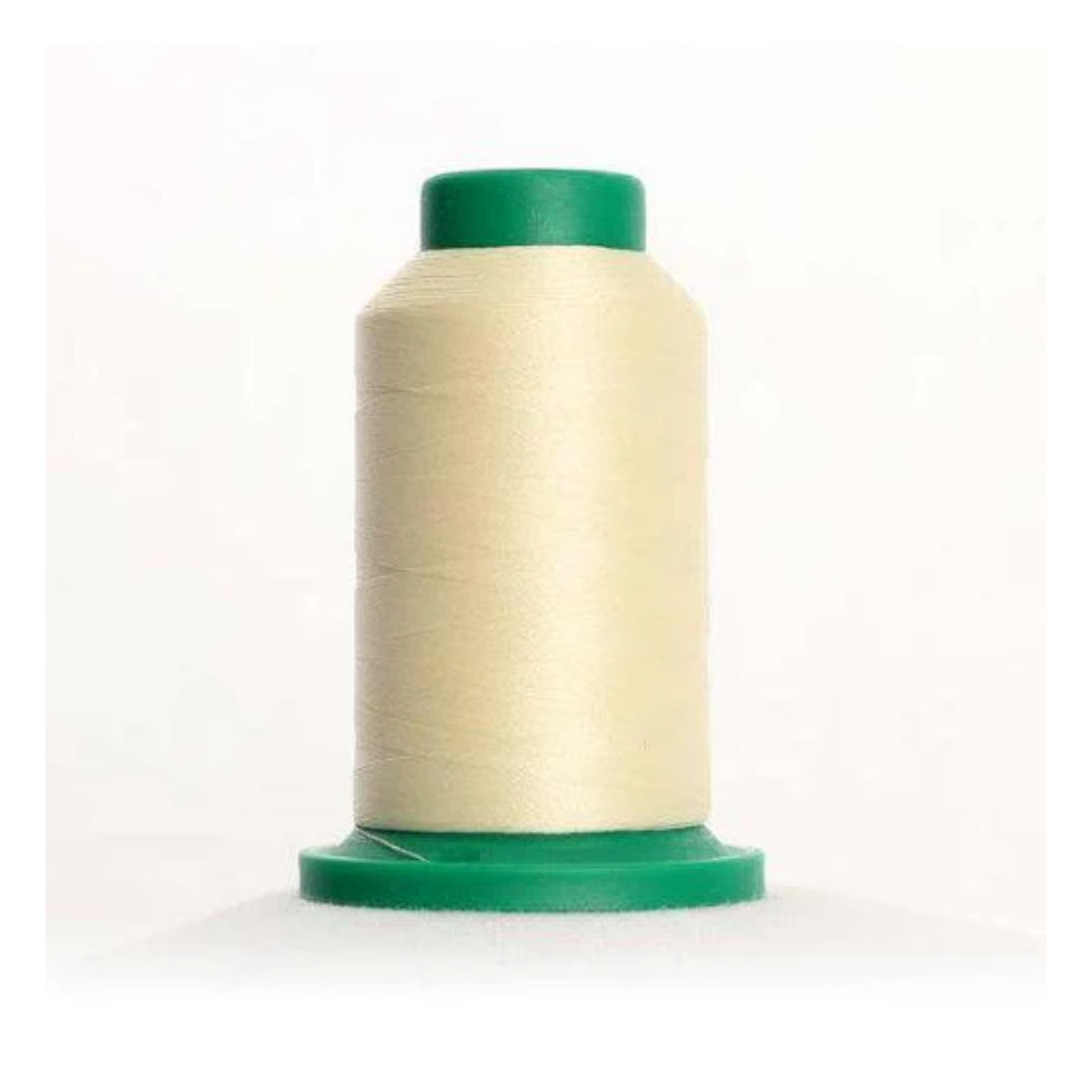 Isacord 0270 Buttercream 40wt polyester embroidery thread spool in soft creamy yellow for machine embroidery and quilting projects.