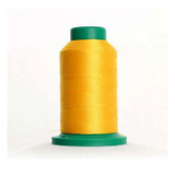 Isacord 0311 Canary 40wt polyester embroidery thread spool in vibrant golden yellow for embroidery and quilting projects.