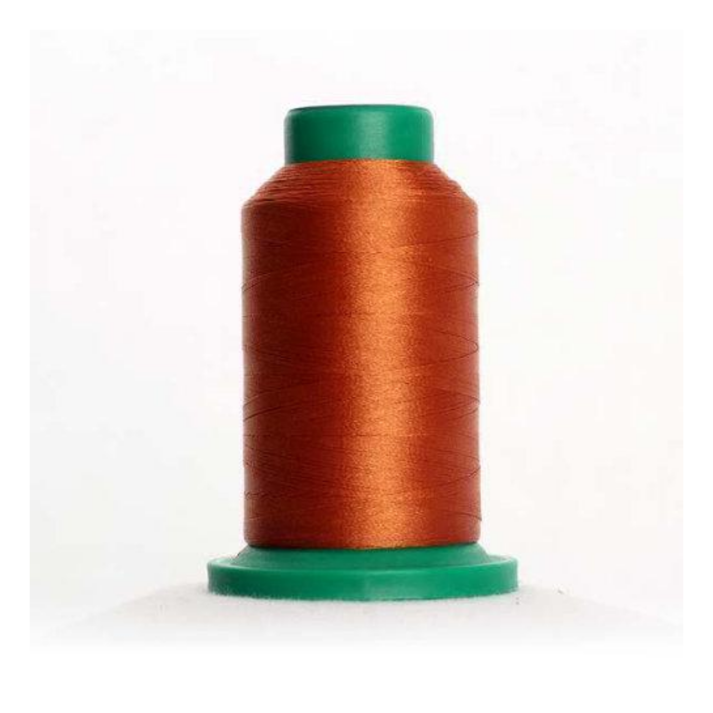 Isacord 2922-1115 Copper 40wt polyester embroidery thread on a 1000m spool in a warm reddish-brown metallic-toned shade for machine embroidery