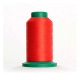Isacord 2922-1305 Fox Fire 40wt polyester embroidery thread on a 1000m spool in a vibrant orange-red shade for machine embroidery