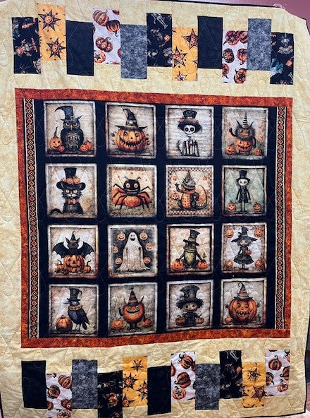 Jeeper Creepers Halloween Quilt Fabric and Pattern Kit