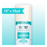 OESD AquaMesh Wash Away 15 inch x 10 yard water-soluble embroidery stabilizer for freestanding lace and sheer fabric embroidery projects