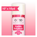 OESD Fusible PolyMesh Cut Away 10 x 10yd stabilizer for embroidery on knits and garments used in sewing and quilting studios