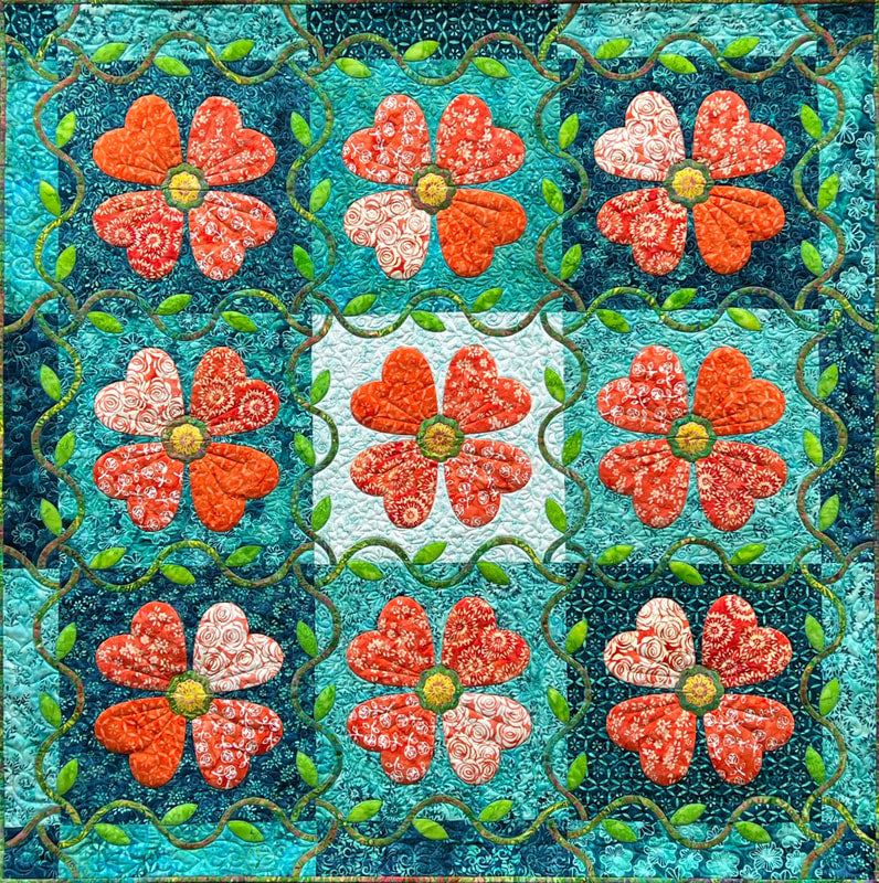 BeColourful Orange Blossom Fabric Kit