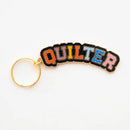 Quilter Enamel Keychain - Bag Charm  KC04