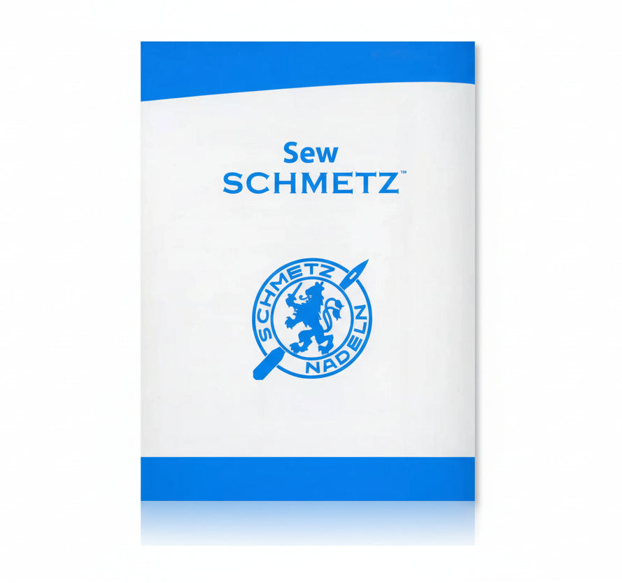 Sew Schmetz packaging with blue and white design