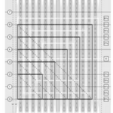Creative Grids Stripology Squared Mini Ruler CGRGE3