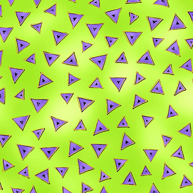 Laurel Burch Basic Triangle - Lime Metallic Y0841-18M