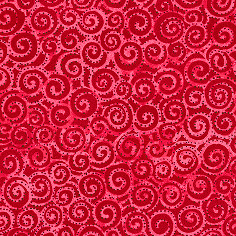 Laurel Burch Basic Swirl - Dark Coral Y1293-40