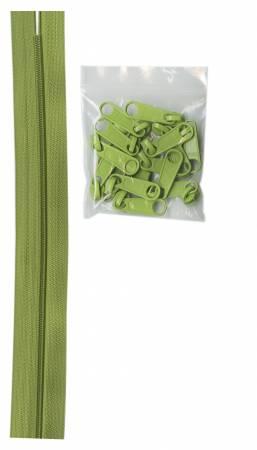 Zippers By The Yard, Apple Green